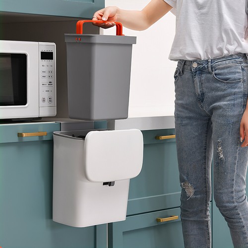Wall mounted waste bin kitchen - wall,