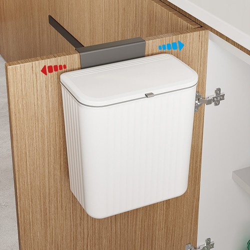 Wall mounted waste bin - mounted,