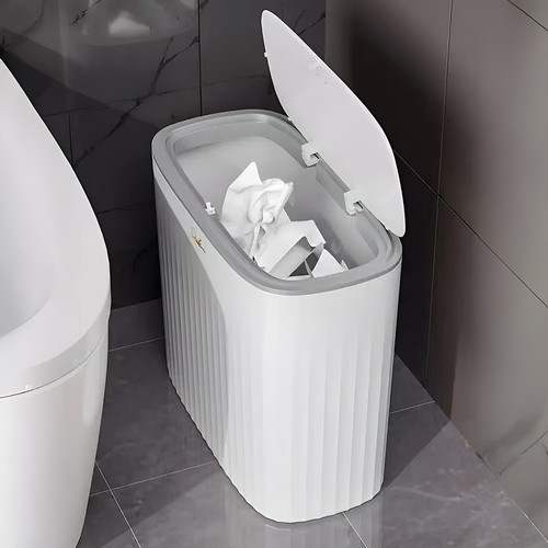 Small slim narrow waste bin - small,