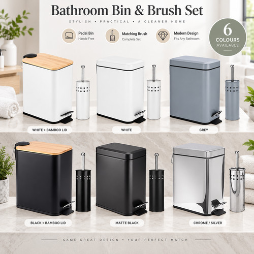 Pedal bin toilet brush - pedal,