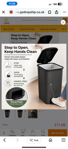 Waste rubbish bin with lid - waste,