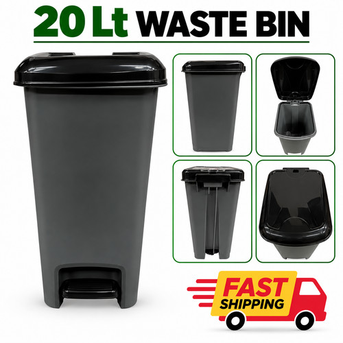 20l large slim plastic pedal - 20l,