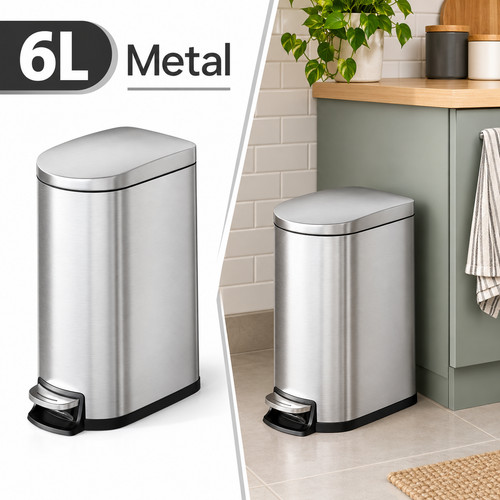 Slim metal bathroom kitchen - 6l,