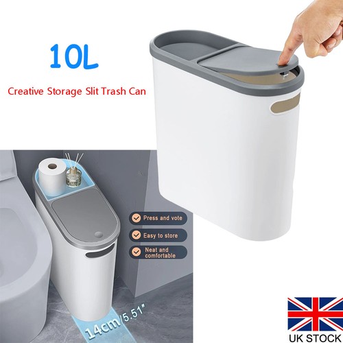 Bathroom trash can garbage - can,