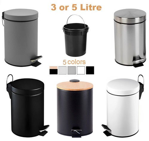 Round toilet pedal bin - or, 5