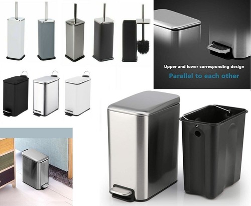 Slim lid pedal bin - 5l,
