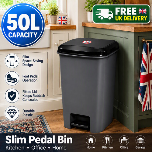 20l 50l slim pedal bin - 20l,