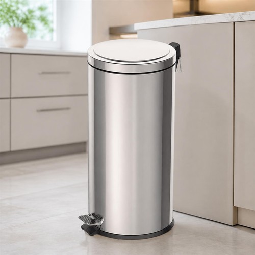 30l stainless steel - steel, pedal