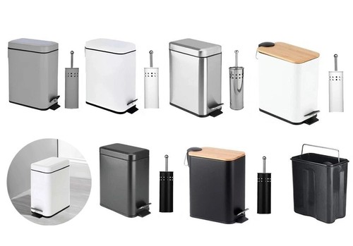 Slim pedal bin - slim, rectangular