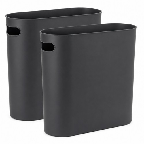 Pack slim bathroom bin - 2-pack,