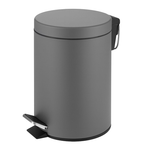 Bathroom bin grey pedal waste - bathroom,