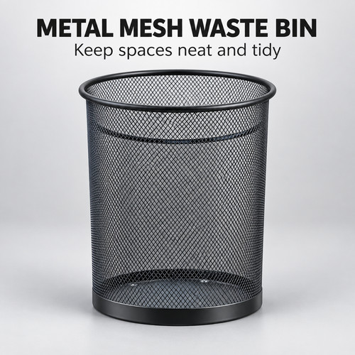 Black metal mesh waste - waste, paper