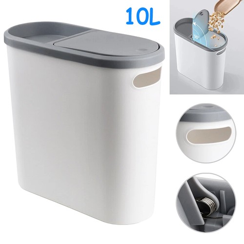 Narrow plastic waste bin - bin, with