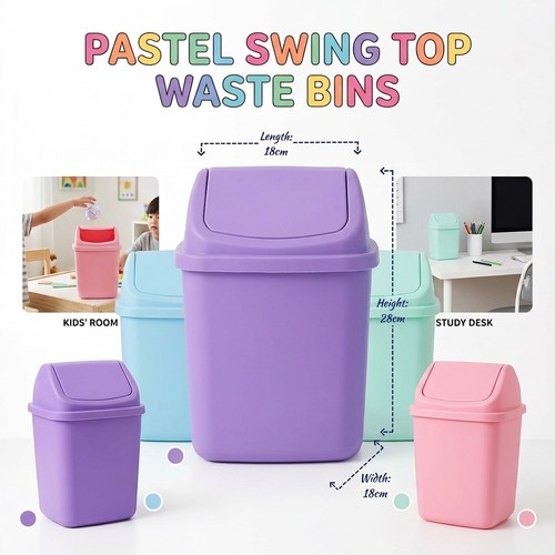 Pastel plastic swing top - plastic, waste