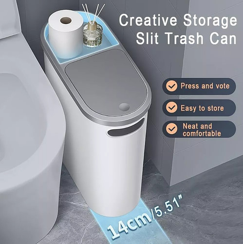 Bathroom trash can garbage - bathroom,