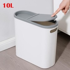 Narrow Plastic Waste Bin w/