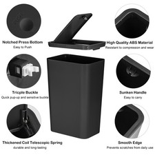 2PCS Slimline Bathroom Waste