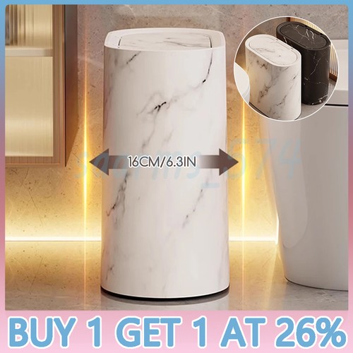 Narrow plastic waste bin - plastic,
