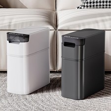 Narrow Plastic Waste Bin With
